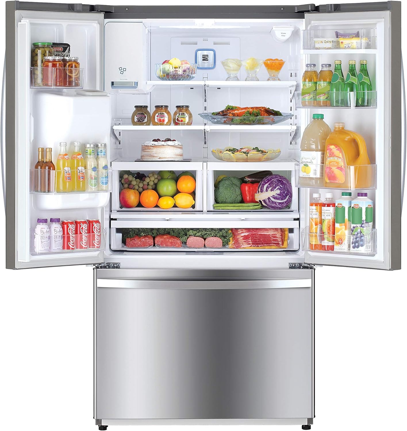 Kenmore 75505 23.5 cu. ft. French door Bottom Freezer, Stainless Steel