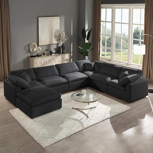 ERYE Oversized Modular Cushions Sectional Sofa Couch