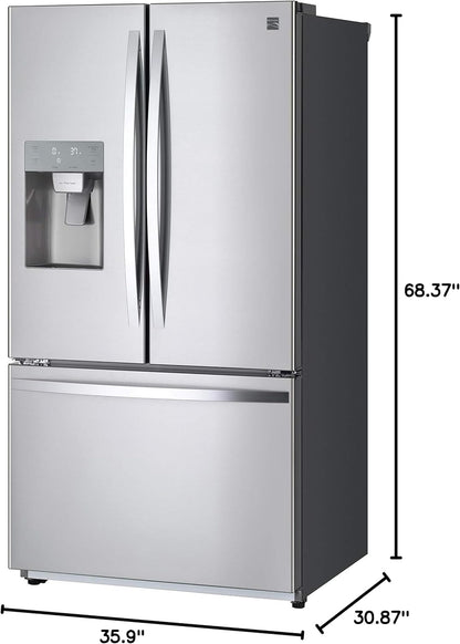 Kenmore 75505 23.5 cu. ft. French door Bottom Freezer, Stainless Steel