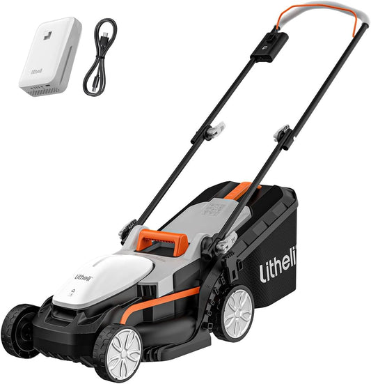 Litheli Cordless Lawn Mower 13 Inch,