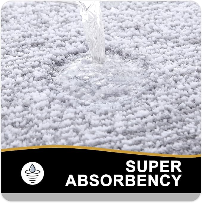 OLANLY Bathroom Rugs Sets 3 Piece,