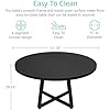 Black Round Dining Table